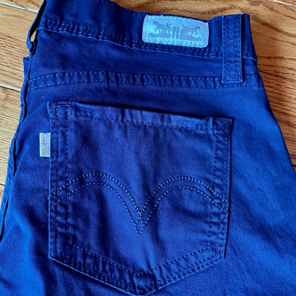 Levi’s 524 skinny, dark indigo